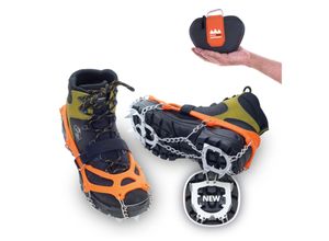 3838723283335 - Mount Track -Schuhkrallen Eiskrallen -Steigeisen Schuhketten Spikes 33-48 Größe S (33-36)