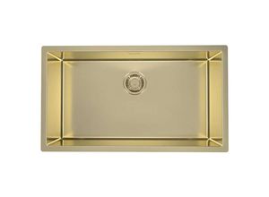 3838997473814 - Quadrix Monarch - Spüle 790x450 mm Gold 1117478 - Alveus