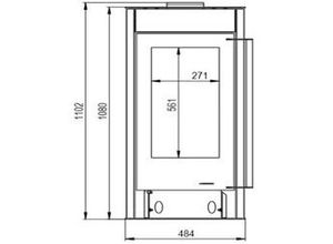 3850214914641 - Thermia Kaminofen Zyklon Naturstein Stahl schwarz 6 kW