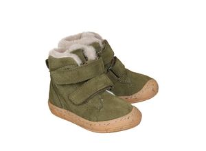 3850391466230 - froddo® - Klett-Booties MINNI SUEDE gefüttert in dark green Gr20