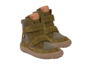 3850391526330 - froddo® - Klettboots BAREFOOT TEX gefüttert in dark green Gr27