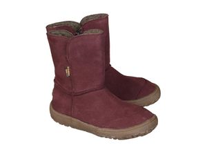 3850391529140 - froddo® - Winterstiefel BAREFOOT TEX SUEDE in bordeaux Gr33