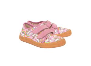 3850391544402 - froddo® - Klett-Halbschuhe CANVAS UNICORN in white pink Gr22