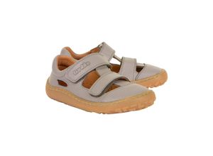 3850391591222 - froddo® - Klett-Sandalen BAREFOOT SANDAL in light grey Gr30