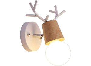 3879883269562 - Qiedie - Wandlampe E27 Kinderwandlampe Weihnachtsdekoration Kreatives Hirschgeweih Lampe für Schlafzimmer Wohnzimmer Flur