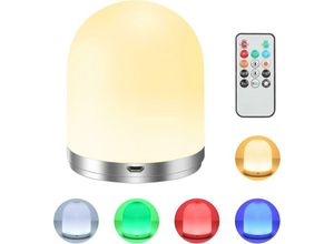 3879883270346 - Gotrays - Nachtlicht Kinder-Nachttischlampe Fernbedienung wiederaufladbare USB-Timer-Funktion RGB-Farbwechsel