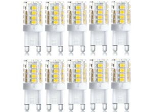 3931965035943 - Alovez - 10 Stück led Strahler led Dekoleuchte G9 led Leuchtmittel 5W warmweiß kaltweiß energiesparende led Leuchtmittel Halogen Ersatzbirne ac