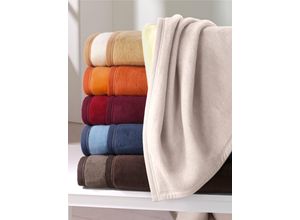 4000141703149 - Wohndecke BIEDERLACK Wohndecken Gr B L 150 cm x 200 cm rot (dunkelrot)