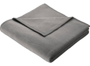 4000141763006 - Wohndecke BIEDERLACK Wohndecke Cotton Home Wohndecken Gr B L 150 cm x 220 cm grau Baumwolldecken im Uni Design Kuscheldecke