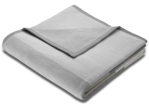 4000141784360 - Wohndecke BIEDERLACK Colourfields Wohndecken Gr B L 180 cm x 220 cm bunt (grau silberfarben) Baumwolldecken mit modernem Karo Kuscheldecke