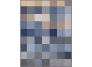 4000141796349 - Wohndecke BIEDERLACK Woven Wohndecken Gr B L 150 cm x 200 cm blau (blue) Baumwolldecken aus 100% Baumwolle