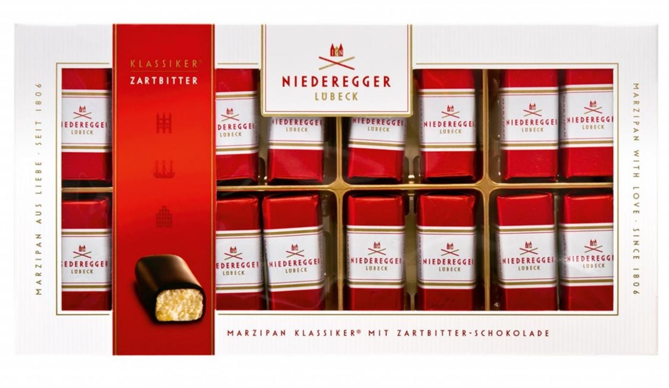 4000161100171 - NIEDEREGGER Marzipan-Klassiker im Weihnachtsschuber 200g