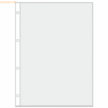 4000225005350 - 100 x Prospekthüllen A4 75my glasklar links und oben offen