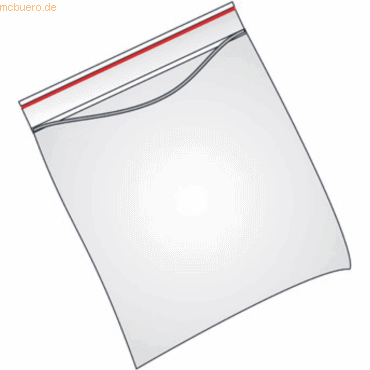 4000225013898 - 100 x Schnellverschlussbeutel 70x100mm PE transparent