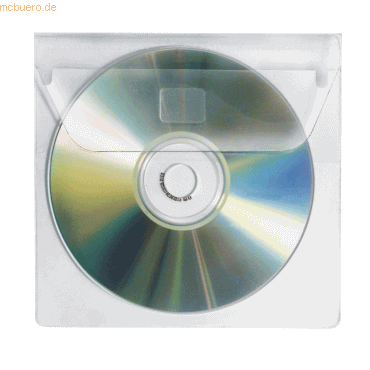 4000225028670 - Cd dvd Hülle 137 x 125 cm (b x h) Polypropylen transparent 10 St Pack Werkstoff Polypropylen - Veloflex