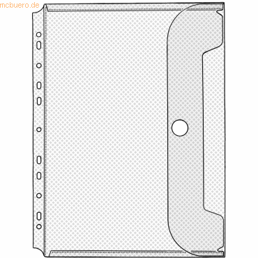 4000225062988 - Prospekthüllen Jumbo Crystal A4 transparent genarbt 200my rec