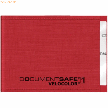 4000225069376 - VELOFLEX Kreditkartenhüllen Document Safe® VELOCOLOR® 90 x 63 rot