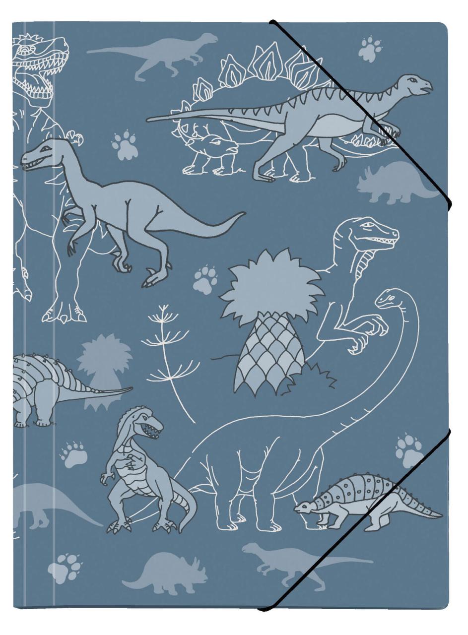 4000225078163 - VELOFLEX Sammelmappen Dinos Sammelmappe A3 A3 blau