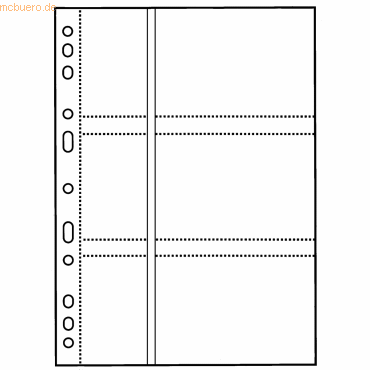 4000225534720 - 10 x Fotohüllen A4 für 9x13quer VE=5 Stück