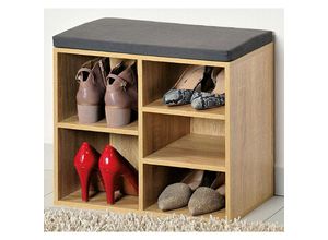 4000270159251 - Schuhschrank für Flur Holzkommode mit Sitz Kesper