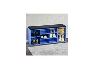 4000270159800 - Schuhschrank mit Sitzkissen - versch Ausführungen - Blau