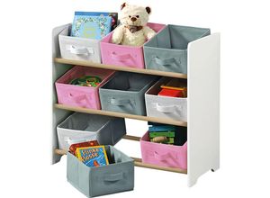 4000270177187 - Kinderregal mit Organizern 9 Boxen Kesper