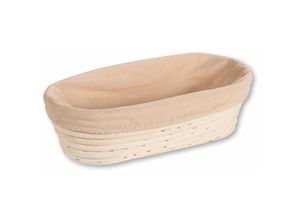 4000270196324 - Brotkorb KESPER FOR KITCHEN & HOME Gärkörbchen Lebensmittelaufbewahrungsbehälter Gr B H L 15 cm x 8 cm x 28 cm beige (natur) Weitere Tischaccessoires oval