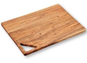 4000270291425 - Schneidebrett KESPER Brett mit Aussparung Akazie FSC beige (natur) B30cm H15cm L40cm Akazienholz Schneidebretter mit Aussparung zur besseren Handhabung