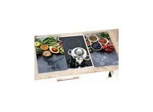 4000270365430 - Herdabdeckplatten avocado Glasofenschutz 2 Stück Kesper