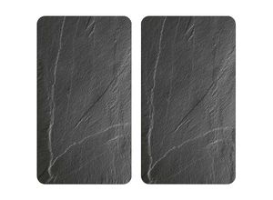 4000270375231 - Herdabdeckplatten stone slate 2er-Set Glas Kesper