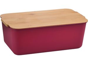 4000270584534 - Brotkasten KESPER Brotbox lila (beere) B31cm H185cm L12cm Kunststoff Bambus Lebensmittelaufbewahrungsbehälter Deckel als Schneidebrett verwendbar