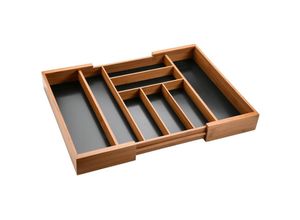 4000270590856 - KESPER Variabler Besteckkasten dunkler Bambus 4000270590856 - KESPER Variabler Besteckkasten dunkler Bambus