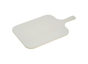 4000270682087 - Kesper Flammkuchenbrett Pappel eckig Optimales Tablett zur Servierung von Flammkuchen Maße (B x L x H) 38 x 32 x 08 cm Länge mit Griff 52 cm