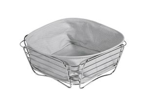 4000270908811 - Brotkorb KESPER FOR KITCHEN & HOME Lebensmittelaufbewahrungsbehälter Gr B H L 26 cm x 11 cm x 26 cm bunt (grau silberfarben) Brotkorb Korbware Weitere Tischaccessoires Lebensmittelaufbewahrungsbehälter vielseitig einsetzbar