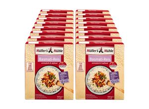 4000286004613 - Müllers Mühle Basmati Reis Kochbeutel 500 g 16er Pack