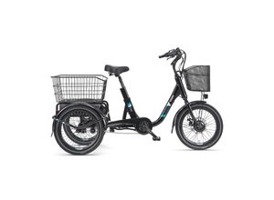 4000420283904 - TC500 E-Dreirad Elektrofahrrad   Pedelec mit 3-Gang-Nabenschaltung Fahrradkorb & Seitens