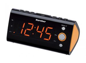 4000420807261 - Karcher »UR 1040« Uhrenradio (UKW mit RDS) orange