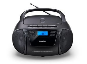 4000420867005 - Karcher RR 5045 tragbares CD Radio (CD-Player Kassettenplayer UKW Radio USB   AUX-In) schwarz