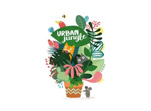 4000441100594 - Rasch Fototapete »Young Artists« glatt geblümt gemustert (1 St) bunt