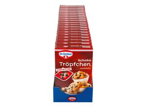 4000521007232 - Dr Oetker Schoko Tröpfchen Zartbitter 75 g 20er Pack