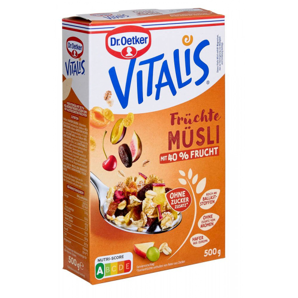 4000521018122 - Vitalis Früchte Müsli 5000 g 4000521018122 500 Gramm