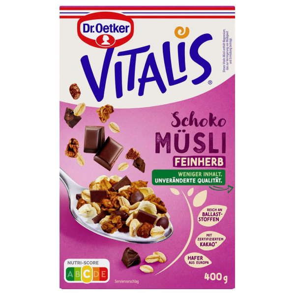 4000521040864 - VITALIS Schoko FEINHERB Müsli 4000 g 4000521040864 400 Gramm 4000521040864 - VITALIS Schoko FEINHERB Müsli 4000 g 4000521040864 400 Gramm