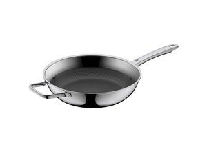 4000530696281 - Bratpfanne Profi Resist  Schwarz Silber  Metall  rund  backofengeeignet kratzfest rostfrei ergonomischer Griff antihaftbeschichtet 