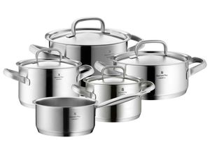 4000530720146 - Topf-Set Gourmet Plus Cromargan® Edelstahl Rostfrei 18 10 (Set 5-tlg 1 Bratentopf Ø 20 cm Fleischtopf Ø 16 20 24 cm Kasserolle Ø 16 cm) induktionsgeeignet silberfarben