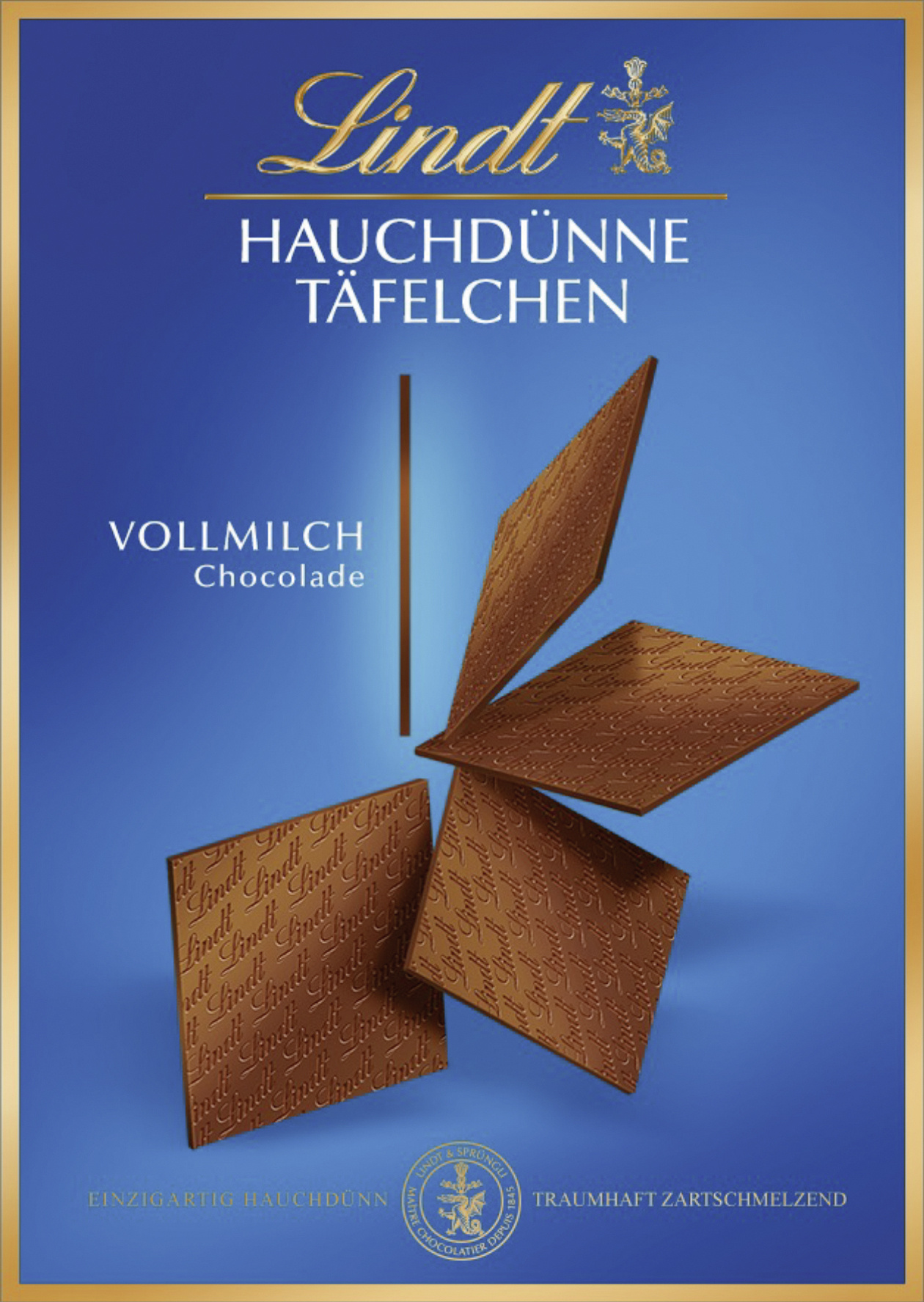 4000539204500 - Hauchdünne Täfelchen Vollmilch 125g