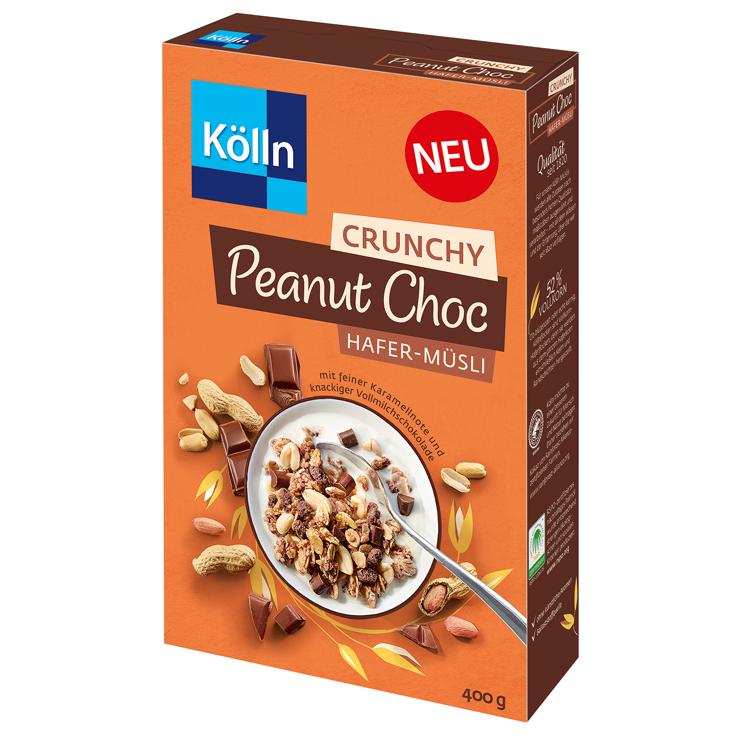 4000540003185 - Müsli Crunchy Peanut Choc 400g von Kölln