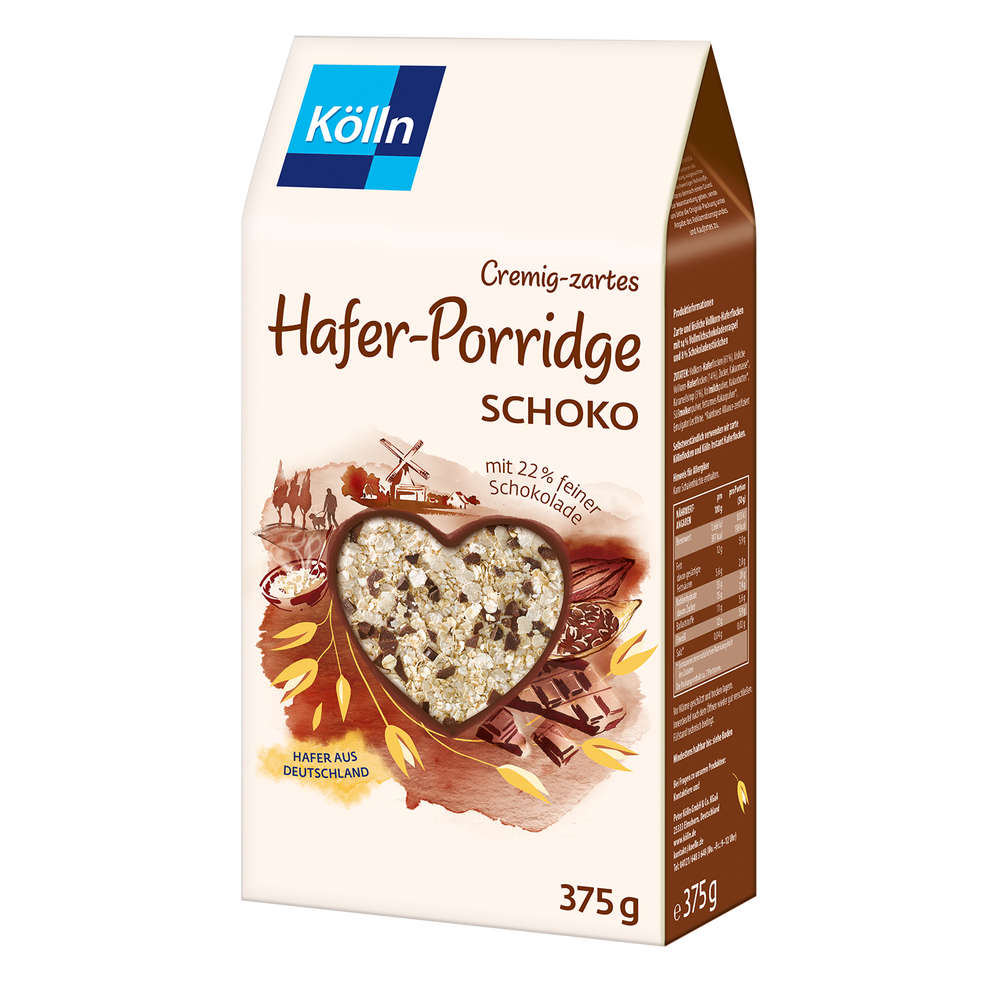 4000540010732 - Hafer-Porridge Schoko 375 g von Kölln 4000540010732 - Hafer-Porridge Schoko 375 g von Kölln