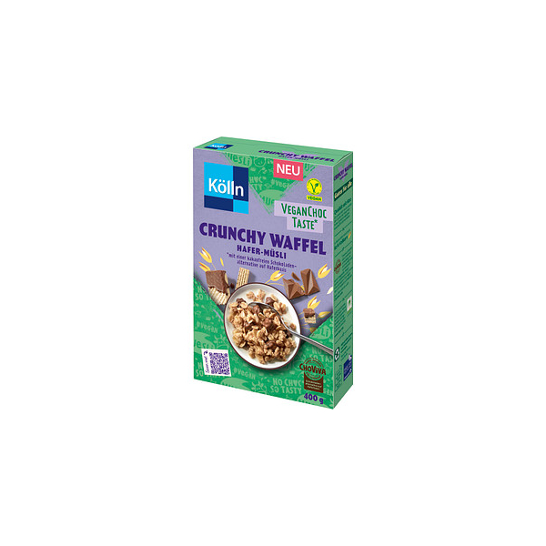 4000540023206 - Müsli Crunchy Waffel Hafer-Müsli VeganChoc Taste 400g von Kölln