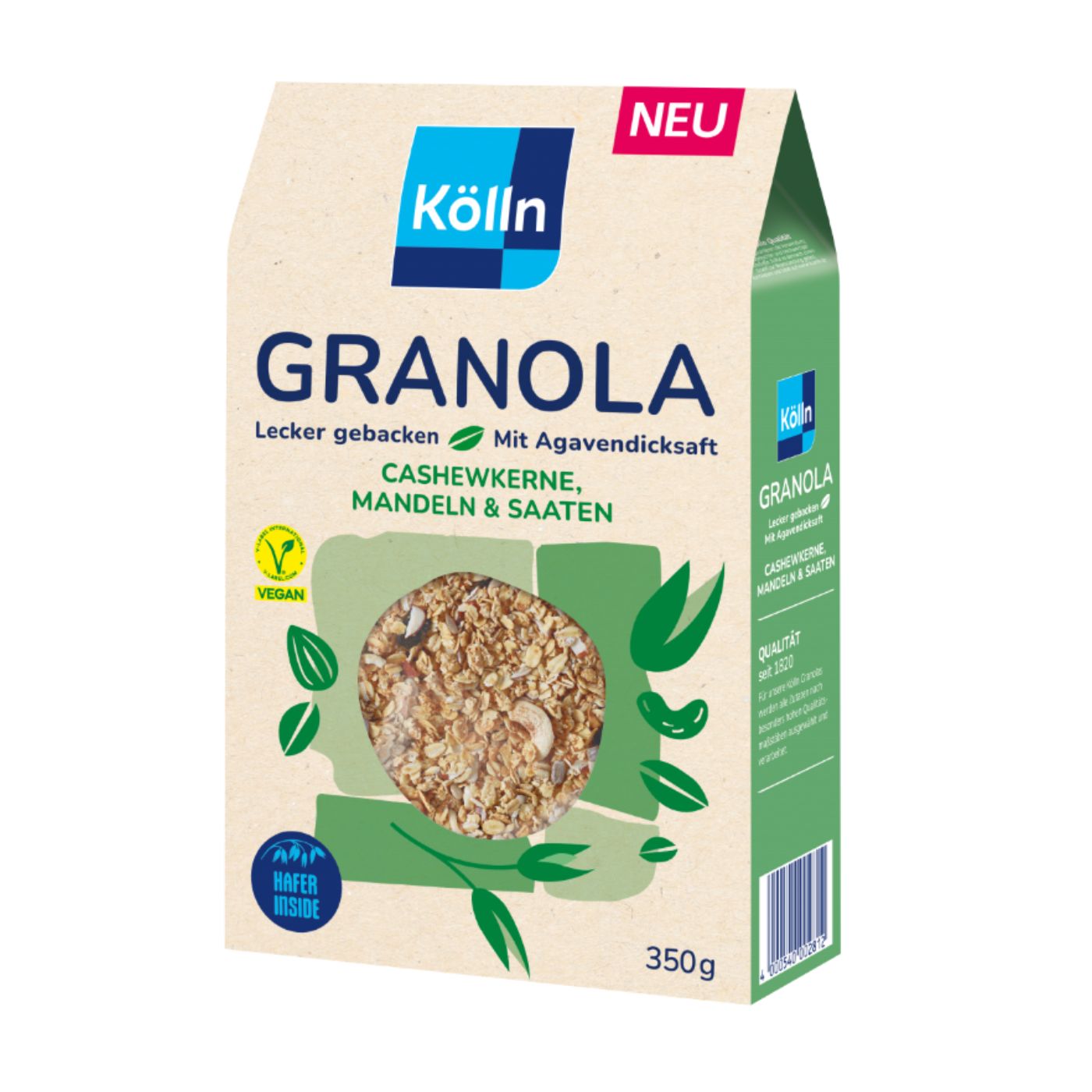 4000540202816 - Kölln Granola Cashewkerne Mandeln & Saaten 8x350g