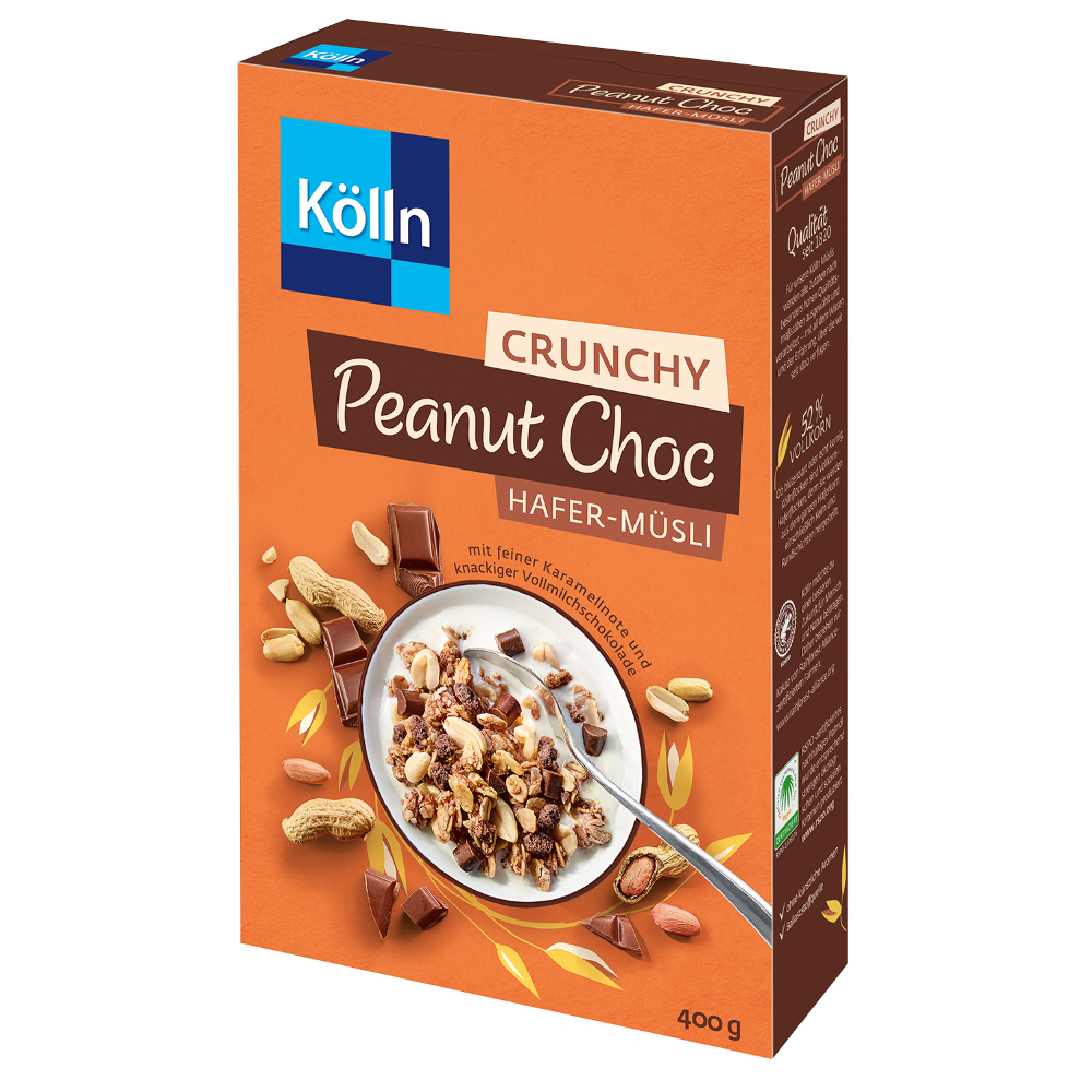 4000540203189 - Kölln Müsli Crunchy Peanut Choc 8x400g Sparpaket 4000540203189 - Kölln Müsli Crunchy Peanut Choc 8x400g Sparpaket